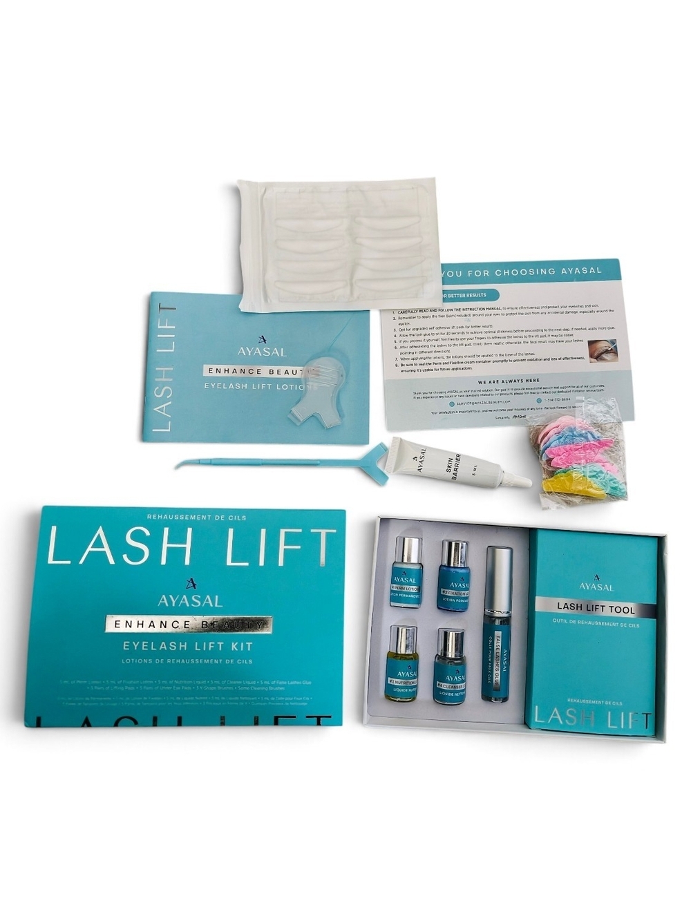 Ayasal Lash Lift Kit - Turquoise Eyelash Lift Kit